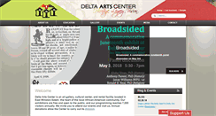 Desktop Screenshot of deltaartscenter.org